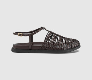 OFFICE Womens Seraphina Woven Fisherman Footbed Sandals Brown, 8