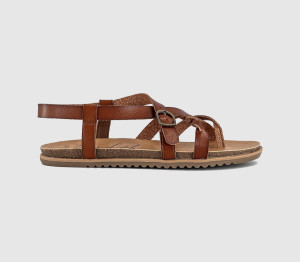 Blowfish Womens May Sandals Scotch Brown, 6