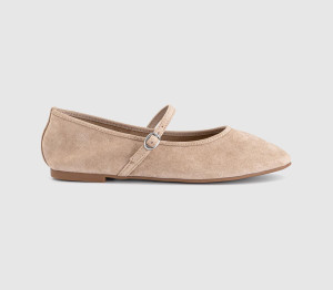 OFFICE Womens Fifi Single Strap Mary Jane Ballet Pumps Beige Natural, 9