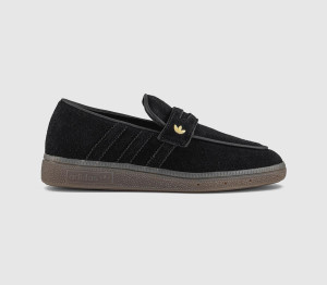 adidas Womens Handball Spezial Loafers Black Black Gum, 4