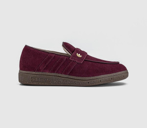adidas Womens Handball Spezial Loafers Maroon Maroon Gum In Brown, 6.5