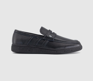 adidas Womens Handball Spezial Loafers Core Black Core Black Grey, 7.5