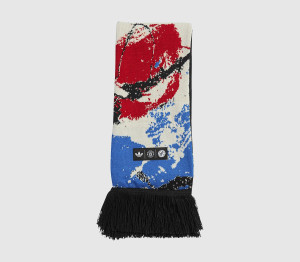 Adidas Mufc x The Stone Roses Scarf Black Multicolor, One Size
