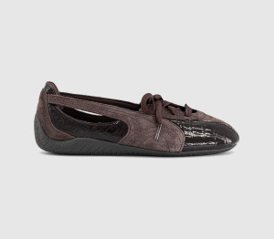 PUMA Womens Ballet Nova Chocolate Fondue Gum In Brown, 8.5