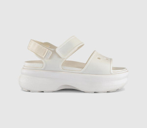 Crocs Womens Soho Y Strap Sandals Chalk White, 6