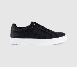 OFFICE Womens Tally Lace Up Trainers Black, 3