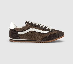 Vans Womens Super Lowpro Trainers Suede Demitasse Natural, 5