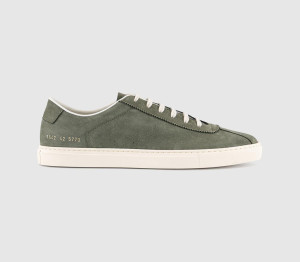 Common Projects Mens Tennis Trainers Army Green, 11