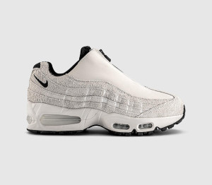 Nike Air Max 95 Zip Trainers Phantom Black Light Crimson Smoke Grey, 6 EU39