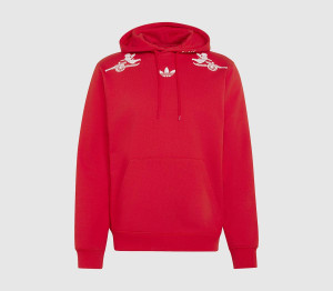 adidas Mens Afc P+F Hoodie Better Scarlet In Red, XXL
