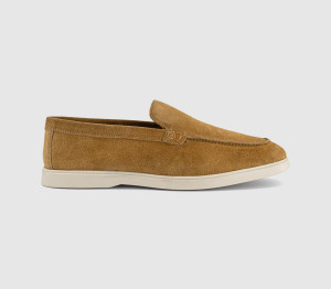 OFFICE Mens Cruise Suede Loafers Tan, 7