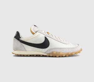 Nike Mens Waffle Racer Trainers Sail Black Coconut Milk Gum Light Brown, 6 EU40