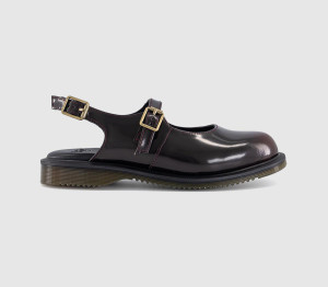 Dr. Martens Womens Madaline Mary Janes Cherry Red Arcadia, 4
