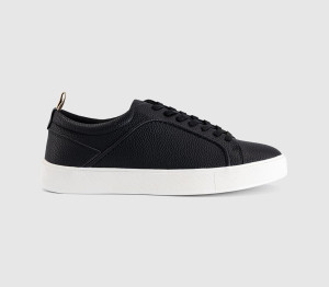 OFFICE Mens Carrington Back Tab Detail Trainers Black, 10
