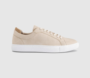 OFFICE Mens Crosby 7 Eye Trainers Beige Natural, 10