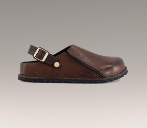 Birkenstock Womens Lutry Premium Clogs Roast Leather Natural, 7