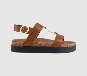 Barbour Womens Gwen Sandals Brown, 8