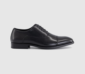 OFFICE Mens Moroney Toe Cap Oxford Shoes Black, 12