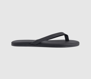 Tkees Womens The Boyfriend Flip Flops Black, 6