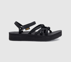 Teva Womens Midform Kena Slim Sandals Black, 3