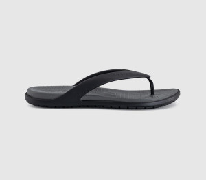 Crocs Mens Coast Flip Sandals Black, 10