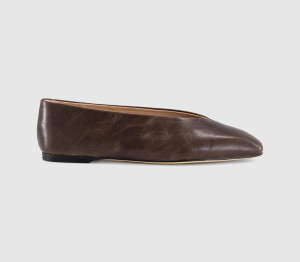 Tony Bianco Womens Brash Ballet Flats Chocolate Vintage Brown, 6