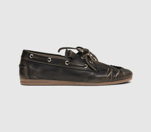 Alohas Womens Rowan Boat Shoes Brushed Brown, 3.5