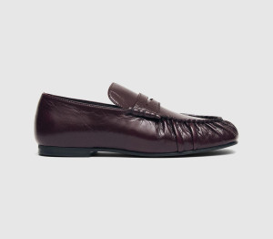 Alohas Womens Aven Loafers Burgundy Leather Red, 8
