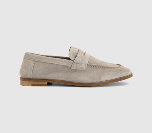 OFFICE Mens Cheshire Penny Loafers Beige Suede Natural, 10