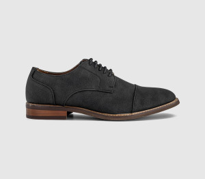 OFFICE Mens Canyon Toecap Derby Lace Up Shoes Black, 12