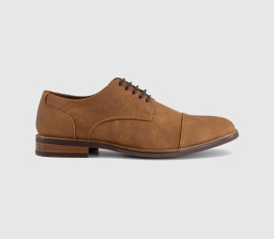 OFFICE Mens Canyon Toecap Derby Lace Up Shoes Tan, 11