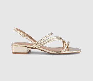 OFFICE Womens Swish Asymmetric Strappy Sandals Gold Multi, 3