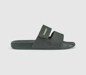Havaianas Mens Slide Strap Sandals Green Olive, 6/7