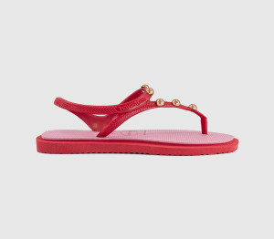 Havaianas Womens Flash Fusion Sandals Red Pink, 3/4