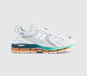 New Balance 1954 Trainers Reflection White Bright Mint, 5.5