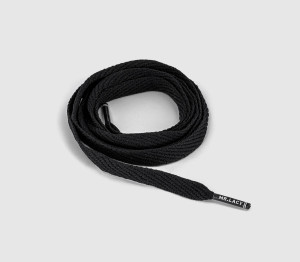 Mr Lacy Flatties Laces Black, One Size