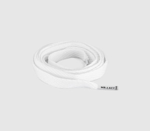 Mr Lacy Flatties Laces White, One Size