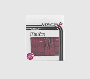 Mr Lacy Flatties Laces Burgundy Red, One Size