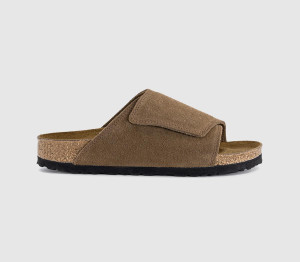 Birkenstock Womens Solana Slides Dark Tea In Brown, 3