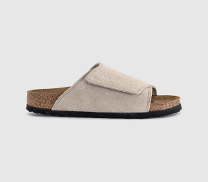 Birkenstock Womens Solana Slides Oyster In Natural, 6