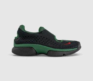 Nike Womens Air Rift 2 Trainers Black Fire Red Team Dark Green, 9