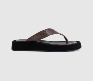 Tony Bianco Womens Ives Sandals Chocolate Vintage Brown, 8