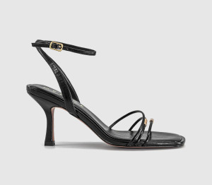 OFFICE Womens Midnight Hardware Multistrap Heels Black, 8
