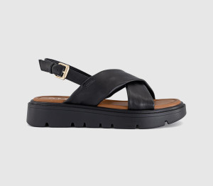 OFFICE Womens Shore Cross Over Platform Sandals Black, 9
