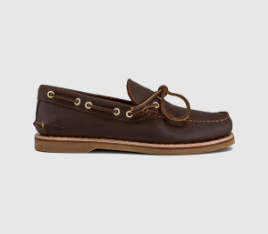 Timberland One Eye Men's Boat Shoes Medium Brown Full Grain, 11
