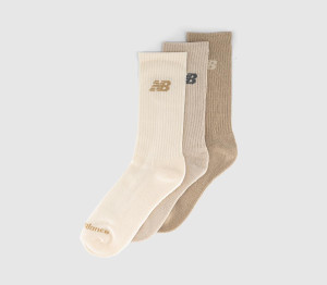 New Balance Socks Socks NB Everyday Crew Socks Cream Beige In Natural