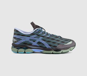 ASICS Womens US8-S GEL-SJ33 Trainers Kiko Curation Roasted Coffee Periwinkle Blue In Brown, 6
