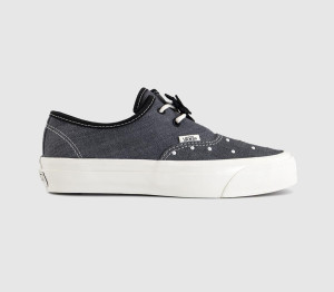 Vans Womens Authentic Ease Trainers LX Flower Pearl Black In White, 6