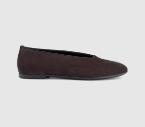 Vagabond Aleya Ballet Flats Chocolate Hair ON Brown, 6