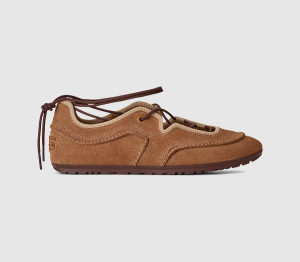 UGG Womens Quill Ballet Sneakers Chestnut Sand Tan, 6